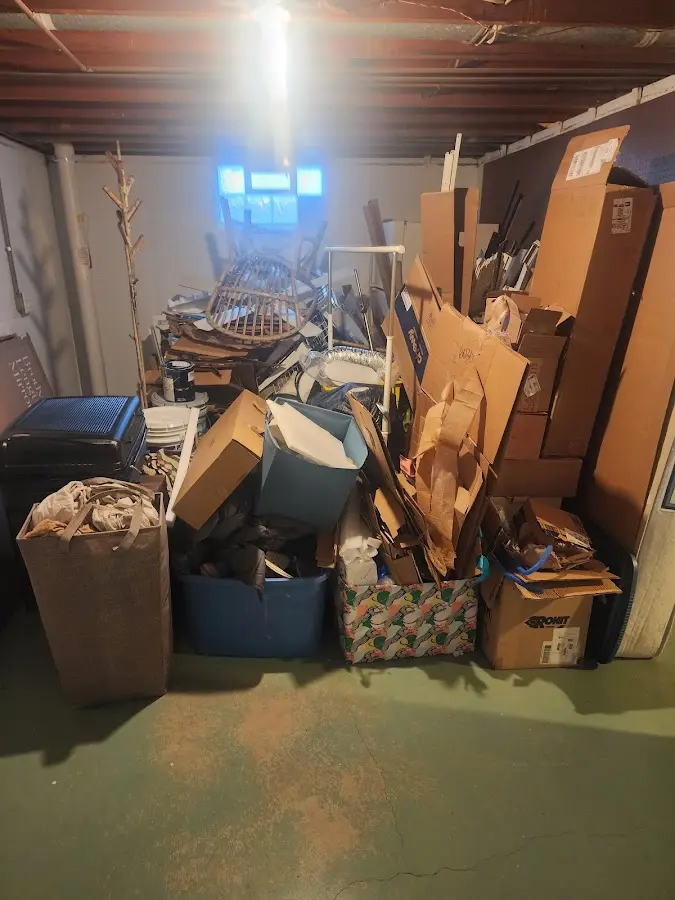 Roll-off dumpster container at job site for 20 Yard Dumpster Rental in Waynesburg